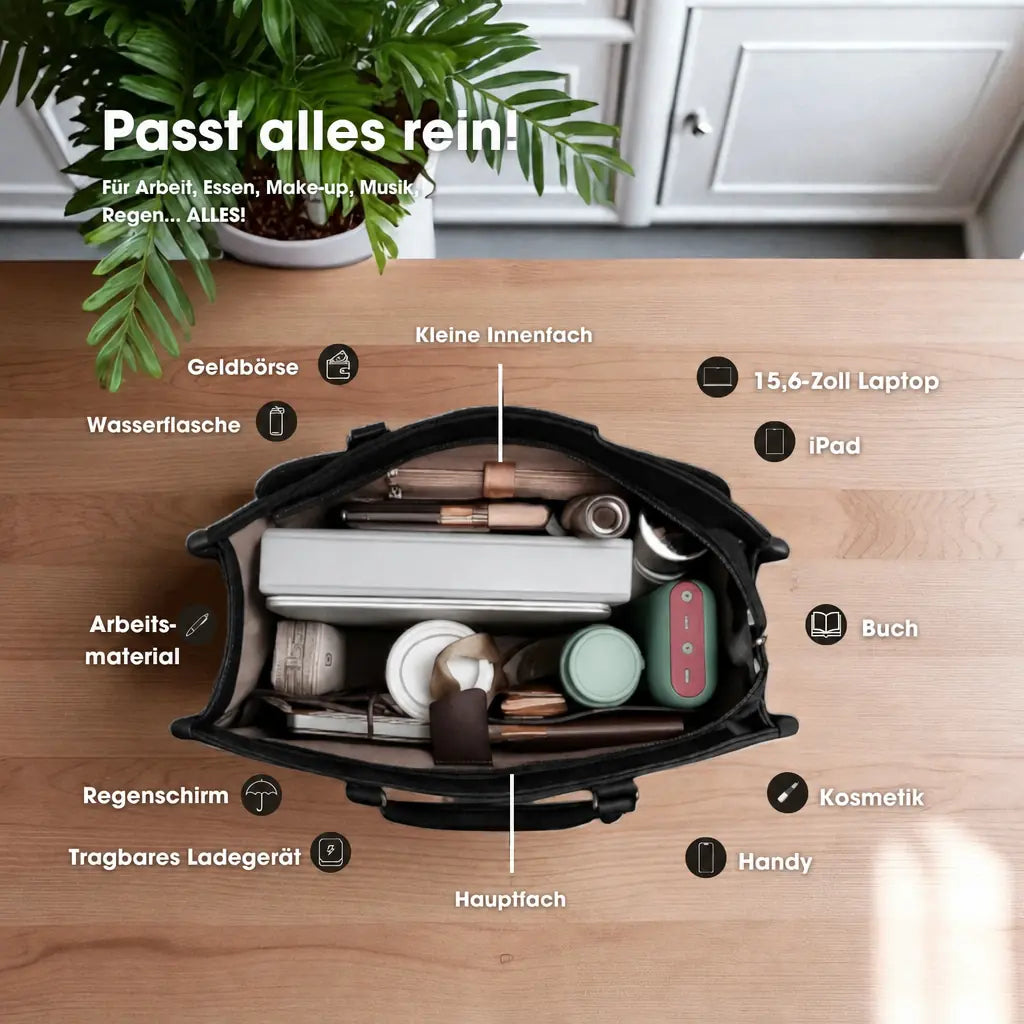 3-in-1 Tote – Elegant & Geräumig